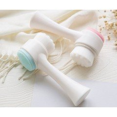 Çift Taraflı 3D Masaj Yüz Temizleme Fırçası