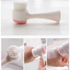 Çift Taraflı 3D Masaj Yüz Temizleme Fırçası