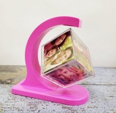 Stantlı Manyetik Dönen Küp Fotoğraf Çerçevesi