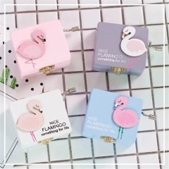 Flamingo Tasarımlı Ahşap Çevirmeli Müzik Kutusu