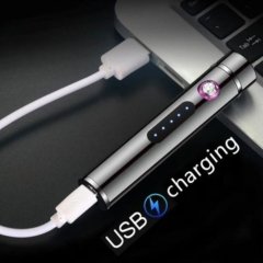 Alevsiz Kalem Çakmak Tesla Plazma Usb Şarjlı Çift Arc Çakmak