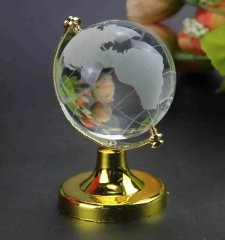 Mini Kristal Cam Dünya Küresi