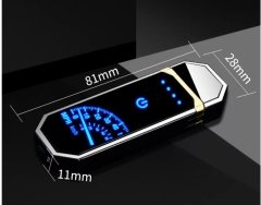 Dokunmatik Çakmak Şarjlı Hareketli Led Hız Göstergeli Ekran