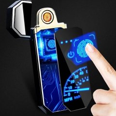 Dokunmatik Çakmak Şarjlı Hareketli Led Hız Göstergeli Ekran