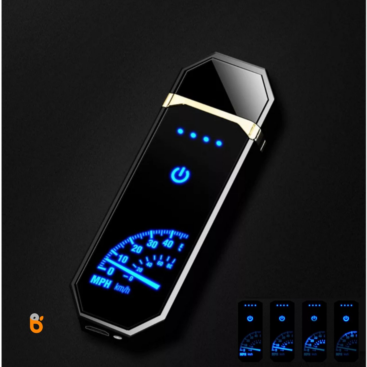 Dokunmatik Çakmak Şarjlı Hareketli Led Hız Göstergeli Ekran