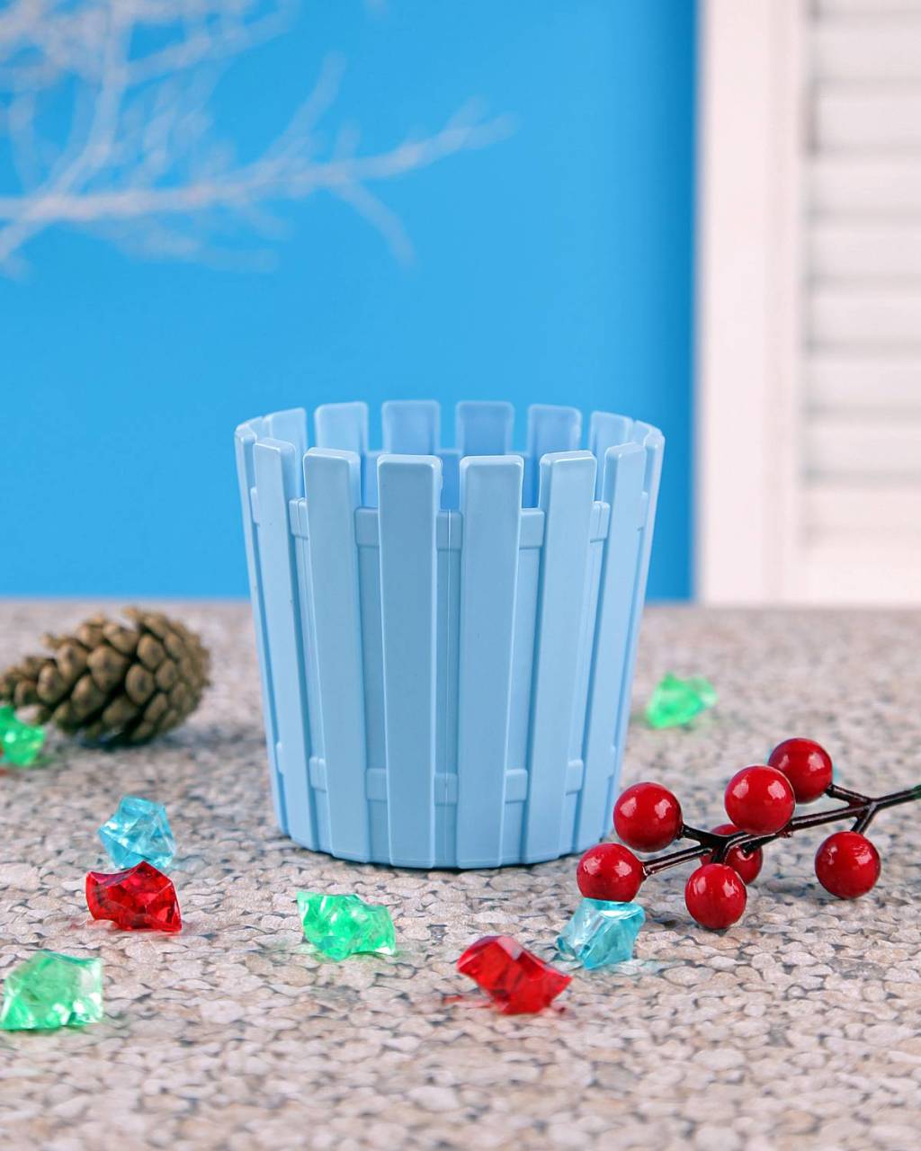 Plastik Yuvarlak Saksı