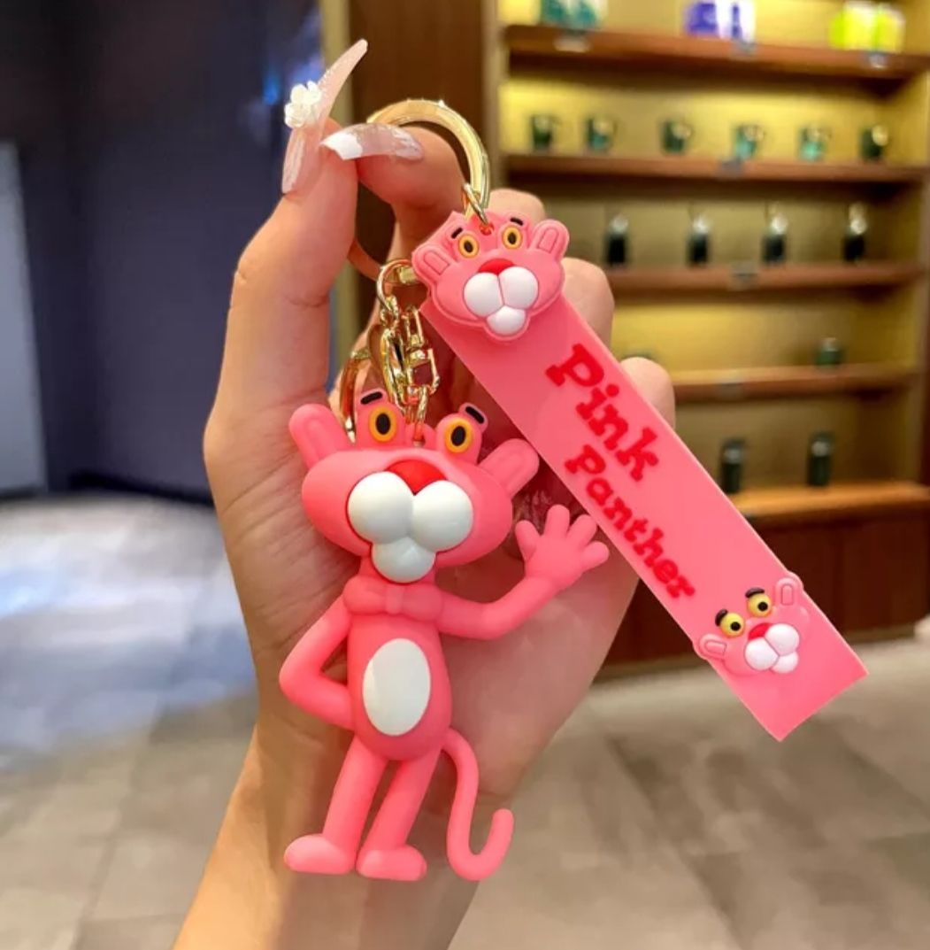 Pink Panther Pembe Panter  Anahtarlık ve Çanta Aksesuarı