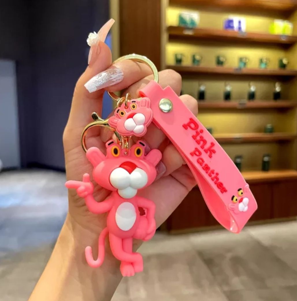 Pink Panther Pembe Panter  Anahtarlık ve Çanta Aksesuarı