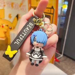 Anime Ram Rem Re Zero Anahtarlık Çanta Aksesuarı Süsü
