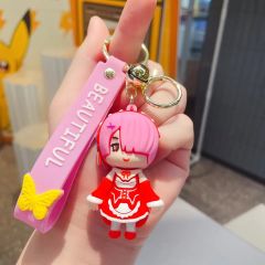 Anime Ram Rem Re Zero Anahtarlık Çanta Aksesuarı Süsü