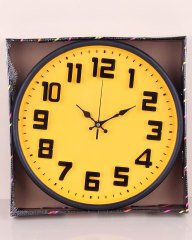 Düz Cam Saat Renkli