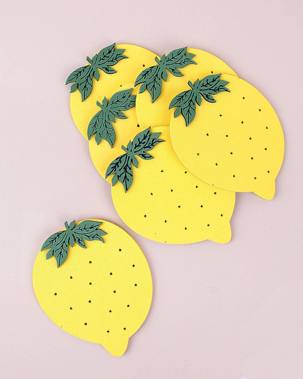 Sarı Limon Bardak Altı 1 Adet