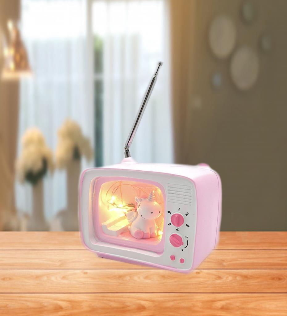 DekoratIf Led Tv İçinde Unicorn Gece Lambası