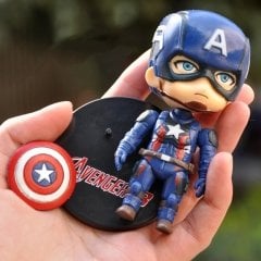 Marvel Avengers Kaptan Amerika Figür Biblo Anahtarlık