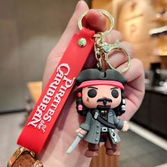 Karayip Korsanları Jack Sparrow Anahtarlık Çanta Aksesuarı Süsü