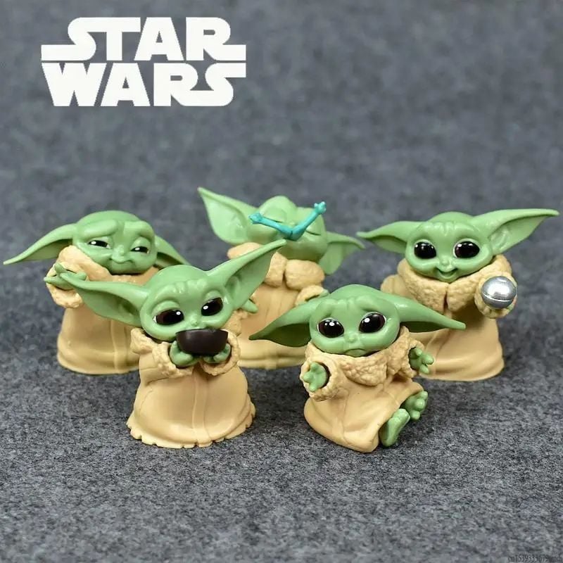 Star Wars Baby Yoda Figür Seti 5 Adet Star Wars The Child Baby Yoda Figür Seti