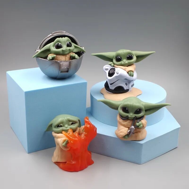 Star Wars Baby Yoda Figür Seti 4 Adet Star Wars The Child Baby Yoda Figür Seti