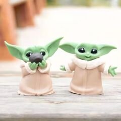 Star Wars Baby Yoda Figür Seti 2 Adet Star Wars The Child Baby Yoda Figür Seti