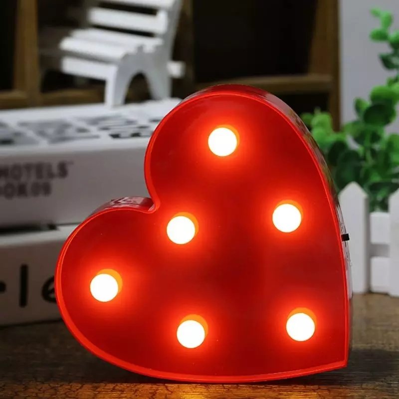 Kalp Led Gece Lambası