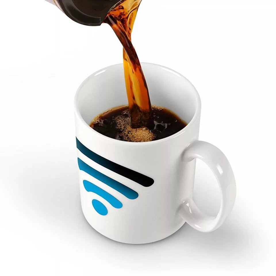 Sihirli Wireless Tasarımlı Isıya Duyarlı Kupa Bardak