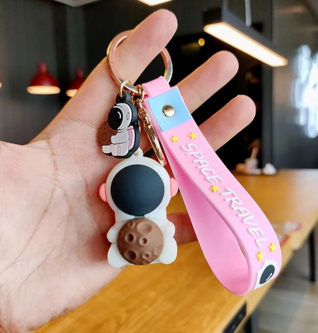 Uzay Yolculuğu Astronot Anahtarlık Çanta Aksesuarı Süsü