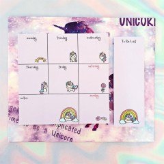 Unicorn Özel Tasarım Haftalık Planlayıcı