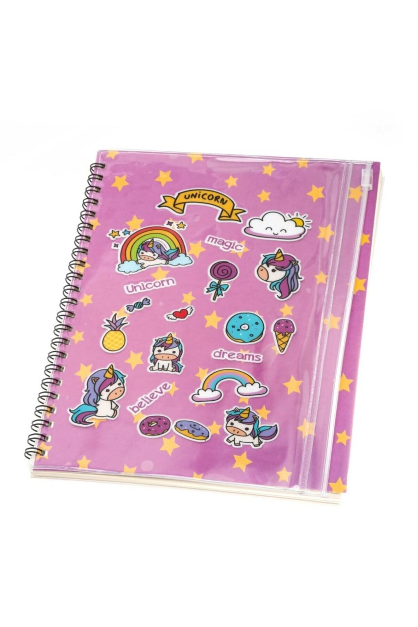 Şeffaf Kalemlikli Çizgili Ve Spiralli Özel Tasarım Defter