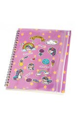 Şeffaf Kalemlikli Çizgili Ve Spiralli Özel Tasarım Defter