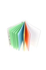 Avokado Simli ve Sulu Kapaklı Rengarenk Sayfalı Mini Defter