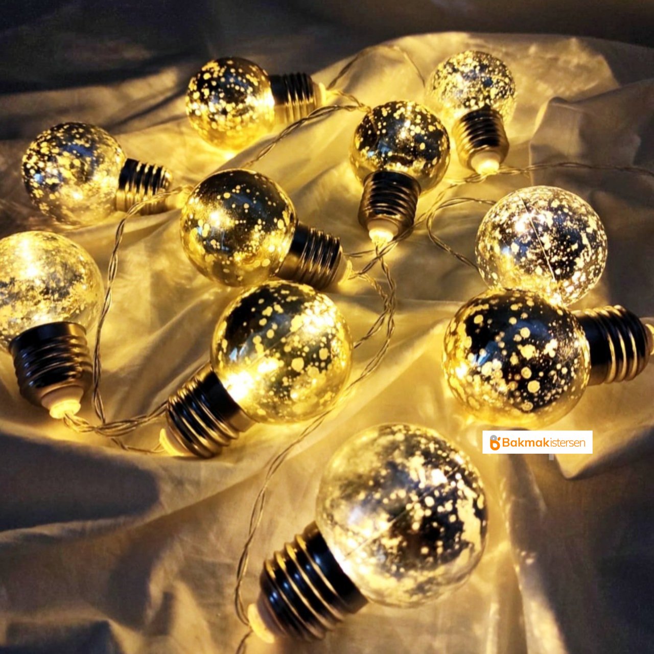 Gold Gri Ampul Şerit Led Işık