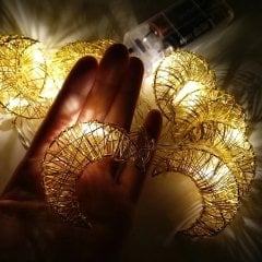 Metal Ay 10'lu 2 Metre Şerit Led Lamba Gold