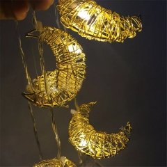 Metal Ay 10'lu 2 Metre Şerit Led Lamba Gold