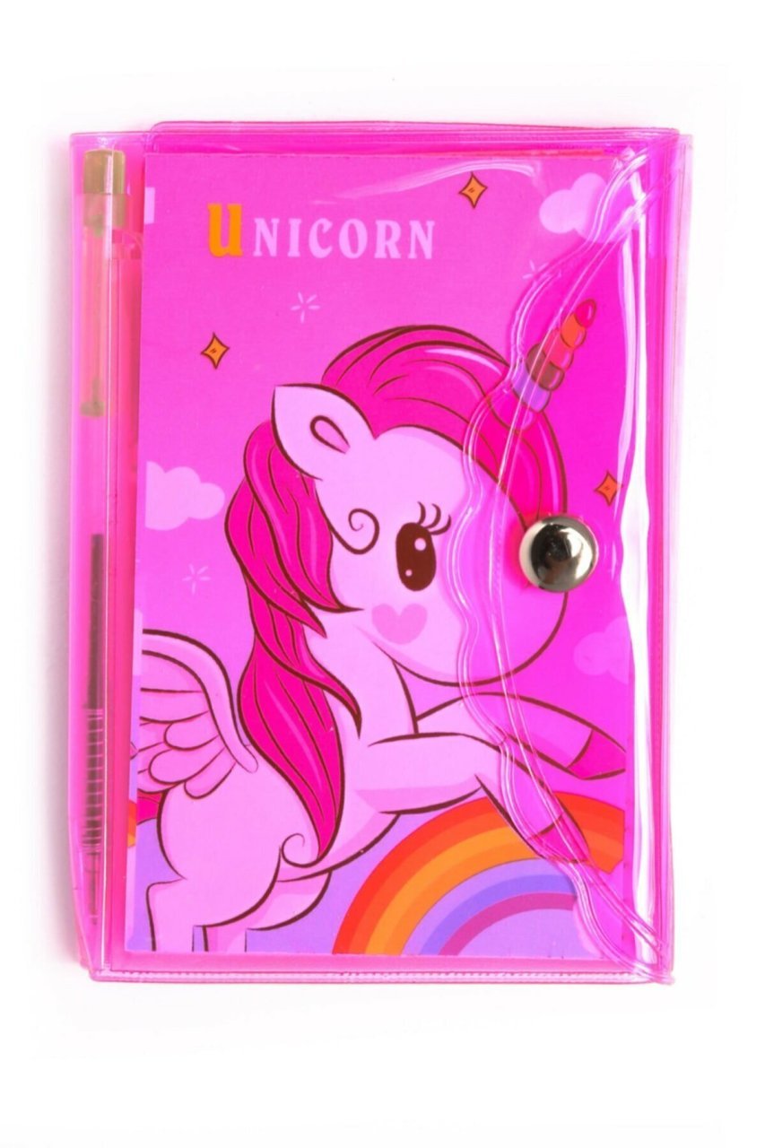 Unicorn 3 Bölmeli Mini Kalemli Defter Seti