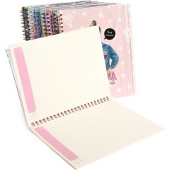 Harry Potter Tasarım Şeffaf Kalemlikli Çizgili ve Spiralli Özel Tasarım Defter Welcome Hogwarts