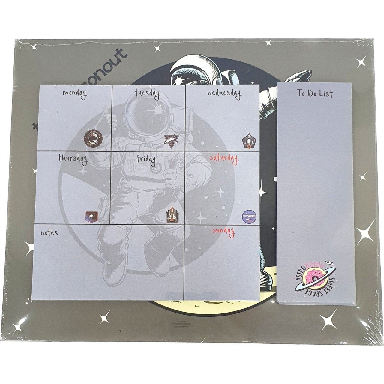 Astronot Tasarım Haftalık Planlayıcı Planner