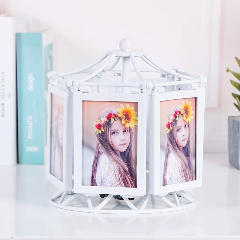 Kurmalı Dönen Müzikli Atlı Karınca Fotoğraf Çerçevesi