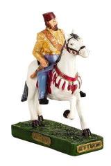 Sultan 2. Abdülhamid At Üzerinde Osmanlı Biblo