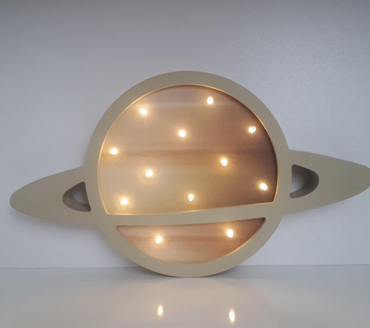 Ahşap Satürn Led Lamba