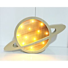 Ahşap Satürn Led Lamba