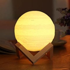 3D Jüpiter Lamba Standlı Gece Lambası