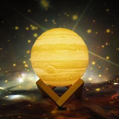 3D Jüpiter Lamba Standlı Gece Lambası