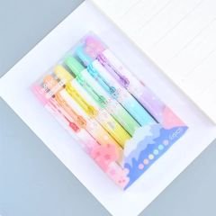 Chosch Kawaii Pastel 6lı Fosforlu Kalem Seti