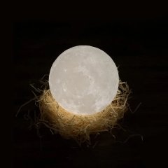 3D Ay Şeklinde Led Işıklı Dekoratif Lamba