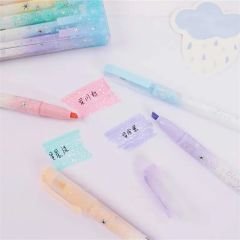 Chosch Kawaii Simli Parlak Yazan Pastel 6lı Fosforlu Kalem Seti