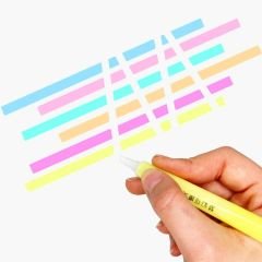 Çift Taraflı Silinebilir Fosforlu Kalem Seti 6 Adet Çok Amaçlı Kalem Seti