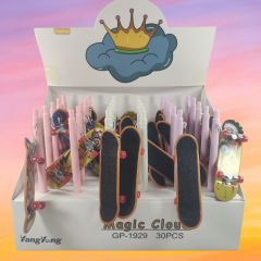 Zımparalı Kaykay Büyük Başlıklı Tükenmez Jel Kalem