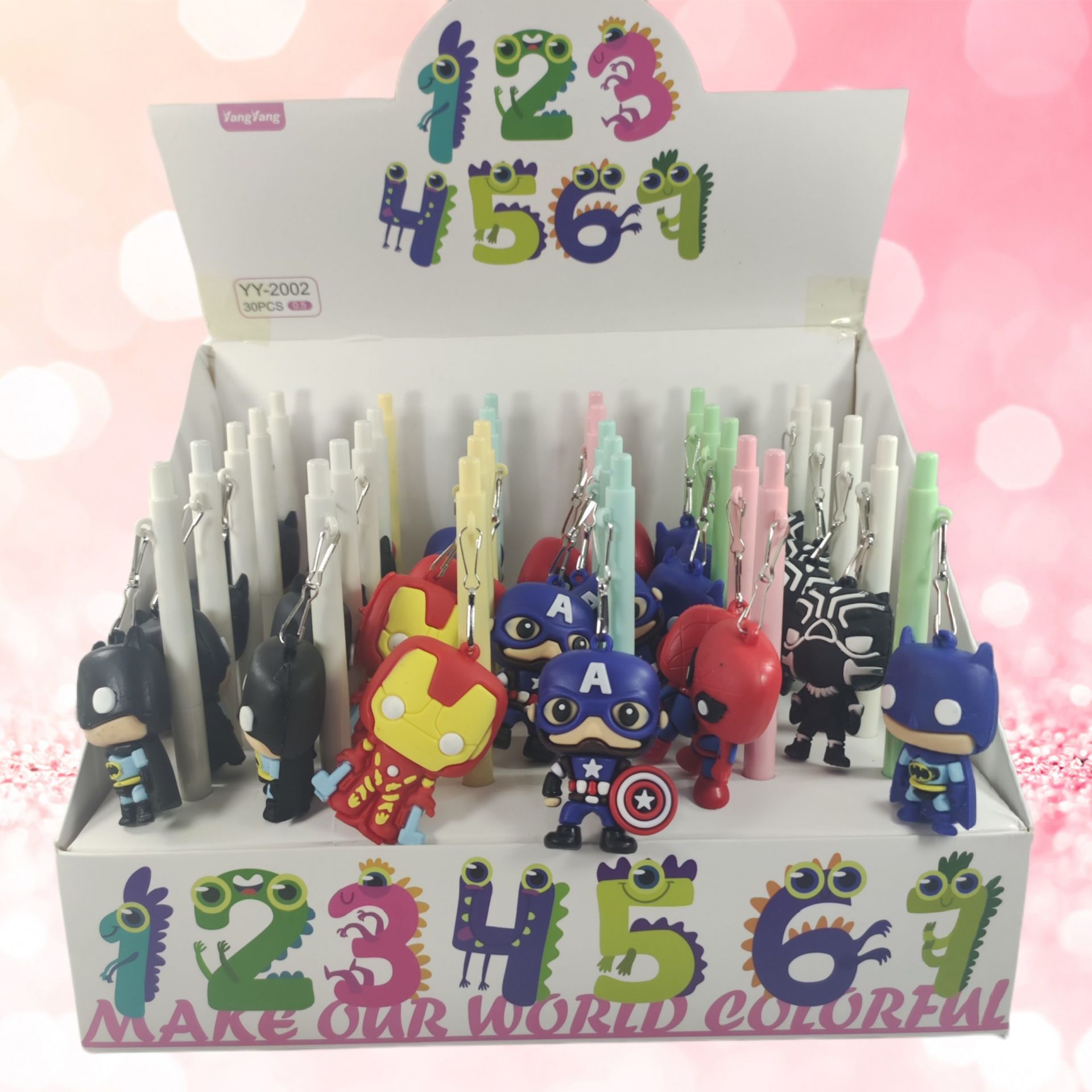 Marvel Süper Kahramanlar Büyük Başlıklı Tükenmez Jel Kalem