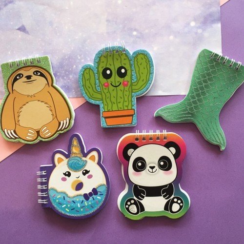 Şekilli Mini Telli Not Defterleri