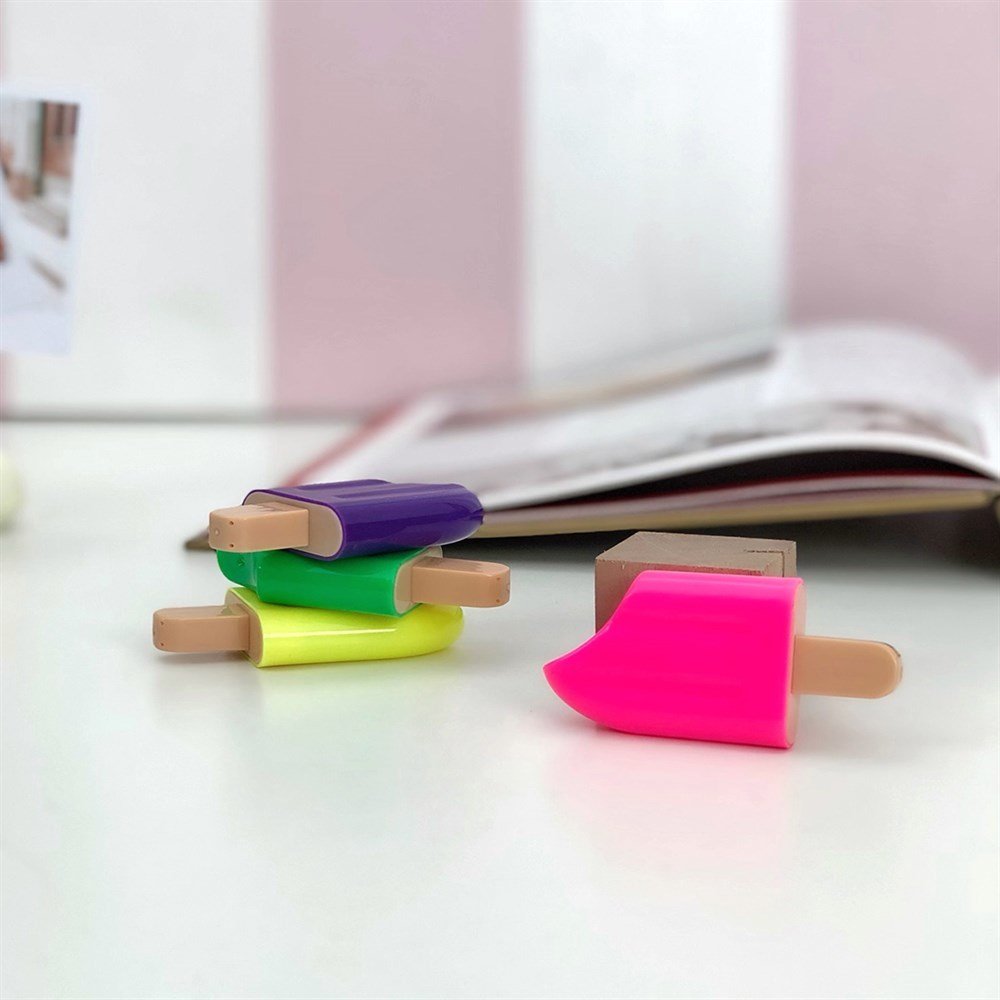 4'lü Dondurma Fosforlu Kalem