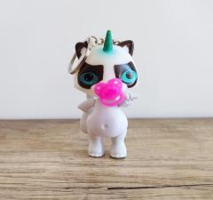 Poopsie Unicorn Işıklı Çanta Süsü Anahtarlık 9cm Beyaz